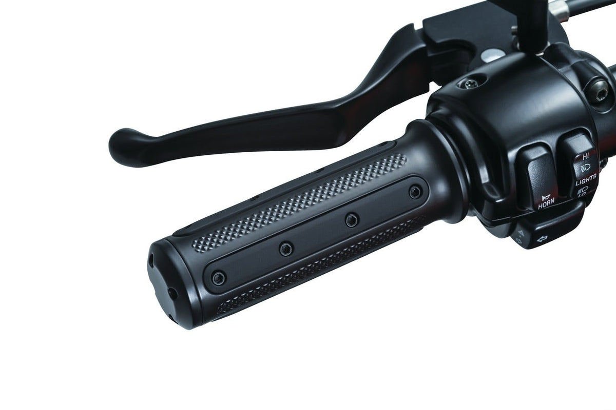 Kuryakyn Black Heavy Industries Hand Grips Harley w/ Cable Throttle 6121