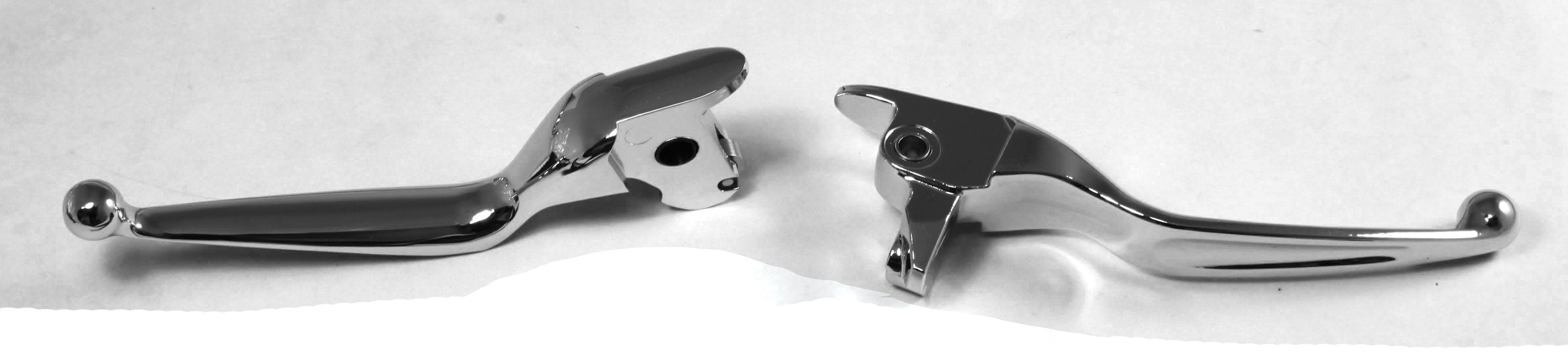 Custom Chrome Smooth Chrome Hand Blade Levers for Harley Touring 14-15 617716