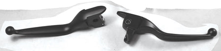 Custom Chrome Smooth Black Hand Blade Levers for Harley Touring 14-15 617717