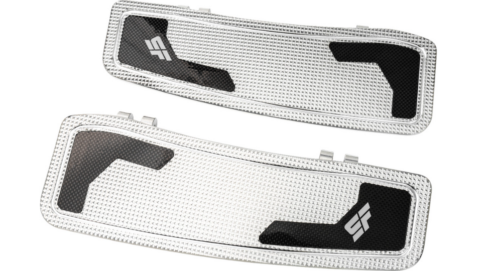 Slyfox Polished Driver Floorboards 4 Harley 80-23 Touring