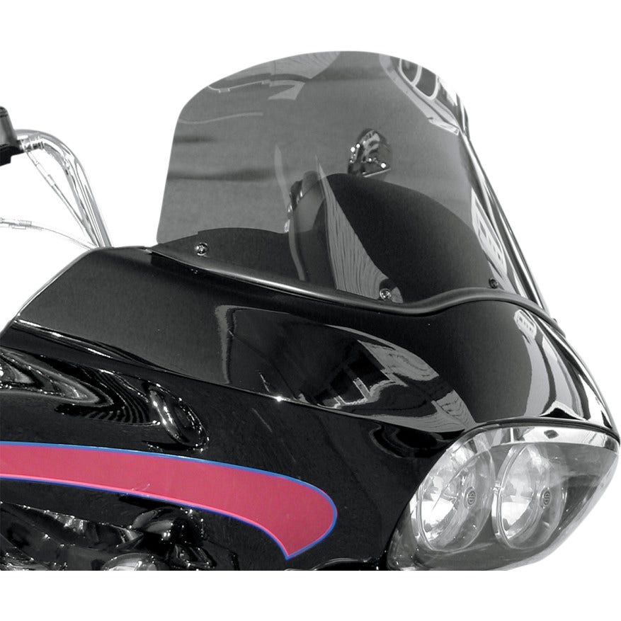Wind Vest 12" Dark Smoke Flip Design Windshield Harley Road Glide FLTRX 98-13
