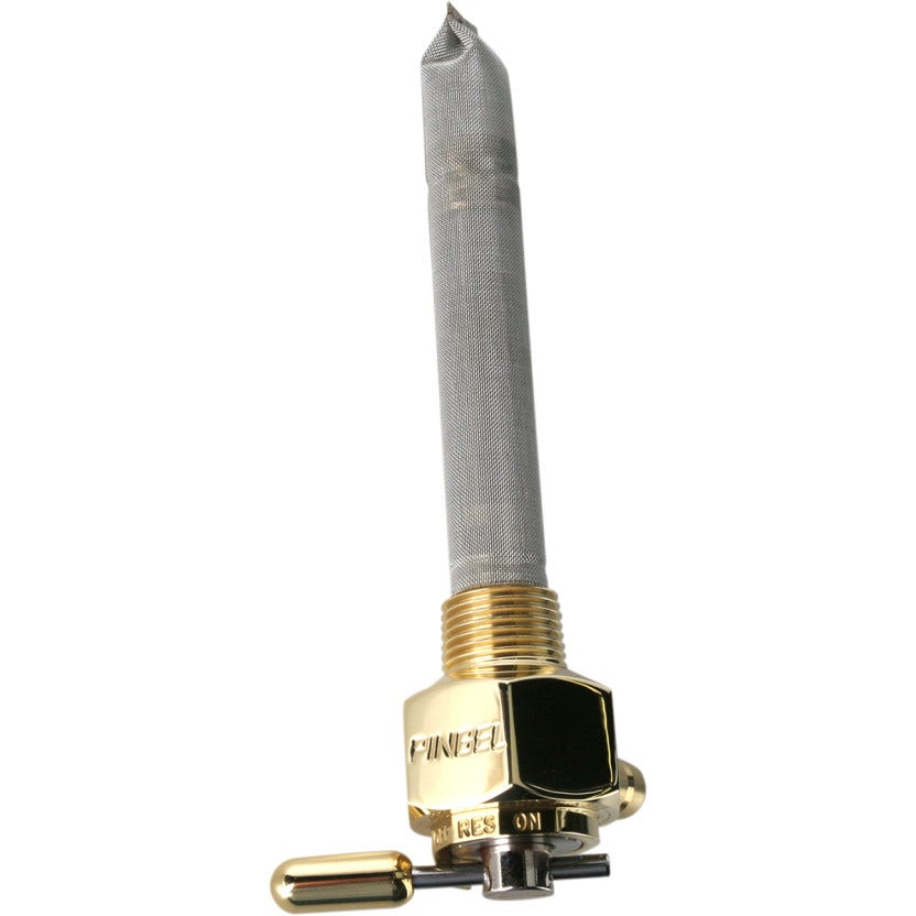 Pingel 6311-BH Power Flo Old School Brass HEX 180 Deg Inward NPT Petcock Harley