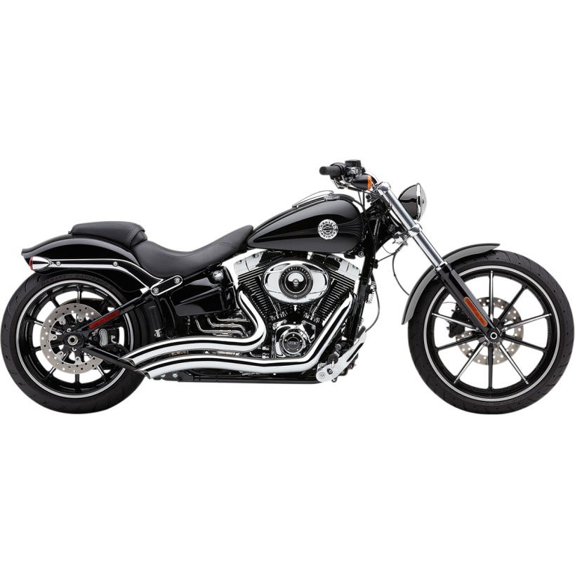 Cobra 6226 Speedster Short Swept Chrome PowerPort 2:2 Exhaust Harley Breakout 13-17