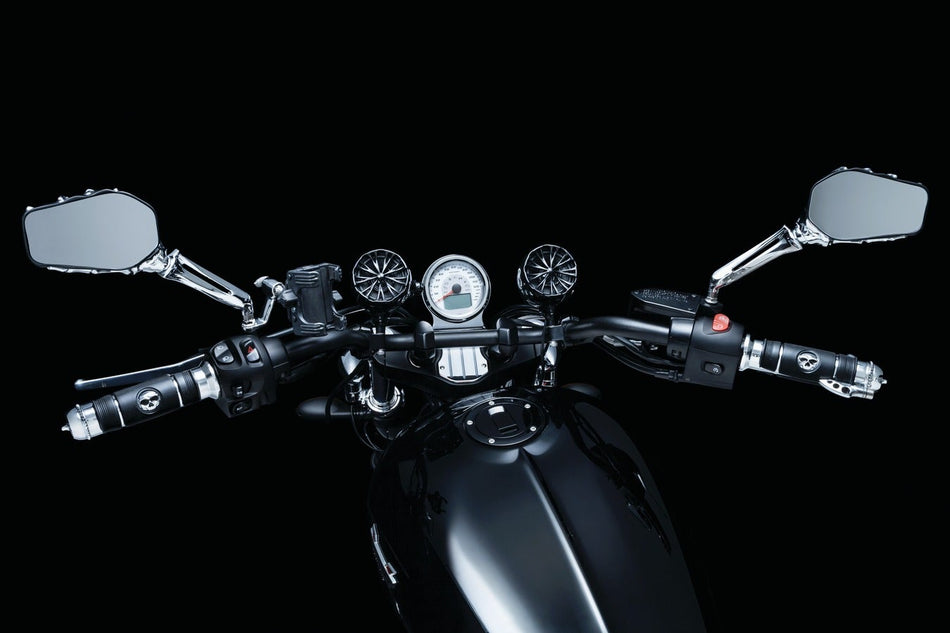 Kuryakyn Chrome Transformer Grips for 1" Handlebars Universal Honda Suzuki