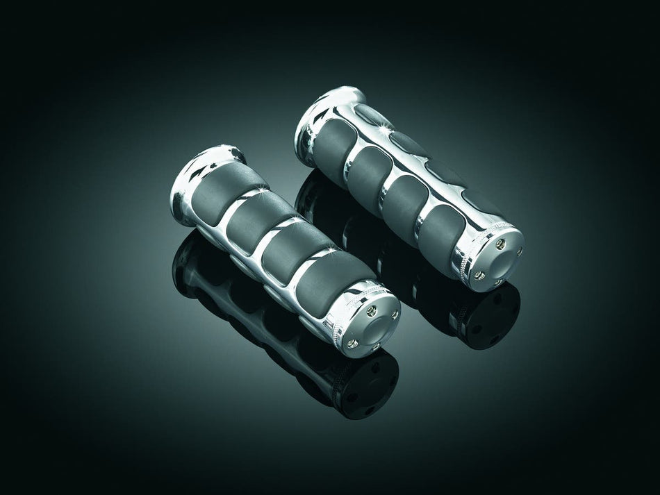 Kuryakyn Chrome ISO-Grips for Honda and Triumph