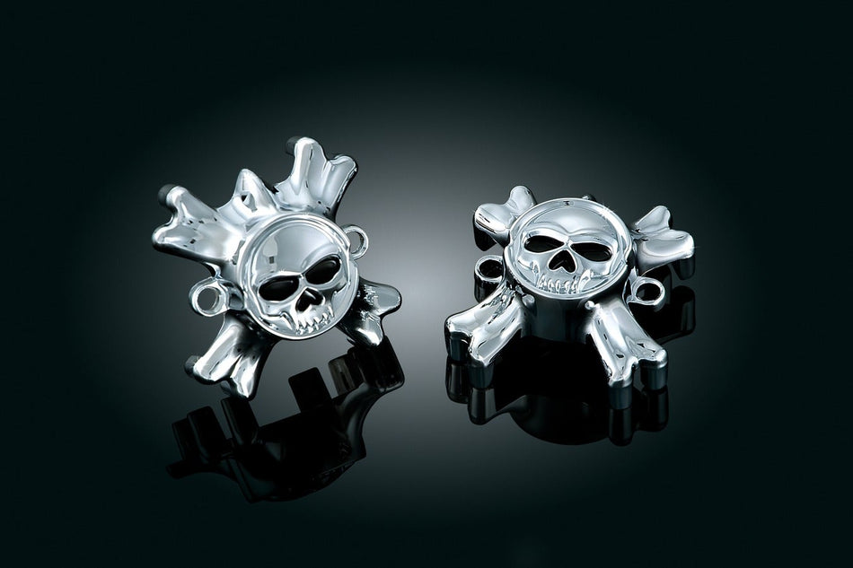 Kuryakyn Zombie Emblems for Zombie or Widow Grips with Throttle Boss