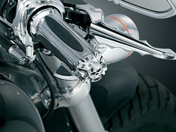 Kuryakyn Zombie Emblems for Zombie or Widow Grips with Throttle Boss