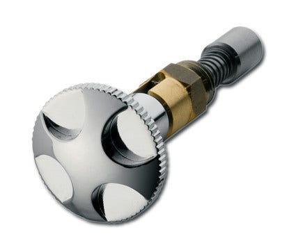 Custom Chrome Solid Cross Enrichener Choke Knob For S&S Super E, B And G Carbs