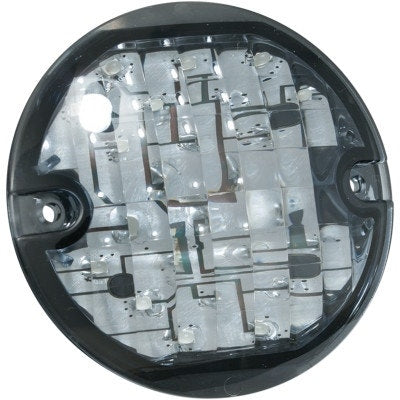 Kuryakyn 5441 LED Front Turn Signal Inserts Flat Style Smoke 12v Harley
