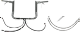 FBI Fat Baggers Wired 1-1/2" Pointed Top Handlebar Kits for FLH/X '14-'15 - Chrome / 12"