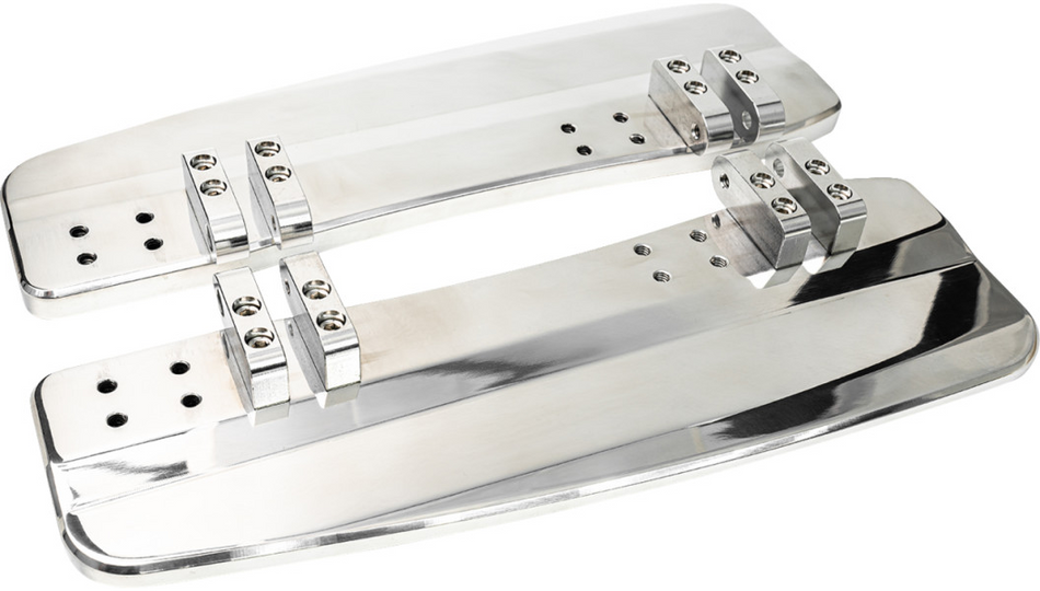 Slyfox Polished Driver Floorboards 4 Harley 80-23 Touring
