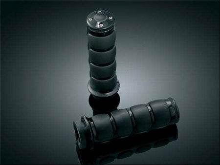 Kuryakyn Gloss Black ISO Hand Grips Harley w/ Throttle By Wire | 6321