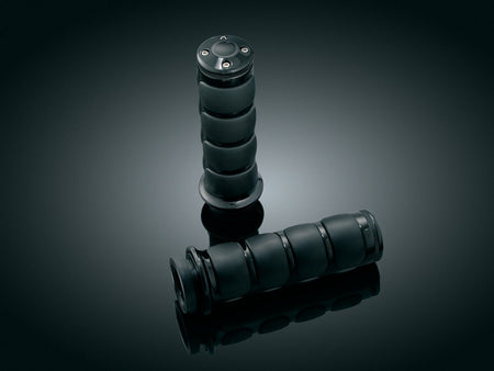 Kuryakyn Gloss Black ISO Hand Grips Harley w/ Throttle By Wire | 6321