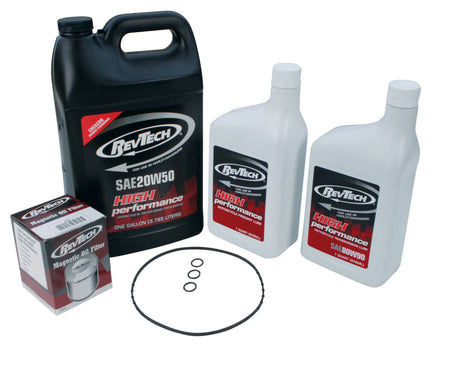 RevTech High Performance Complete Oil Change Kit for Harley 5 Speed Twin Cam 99-06| 635011
