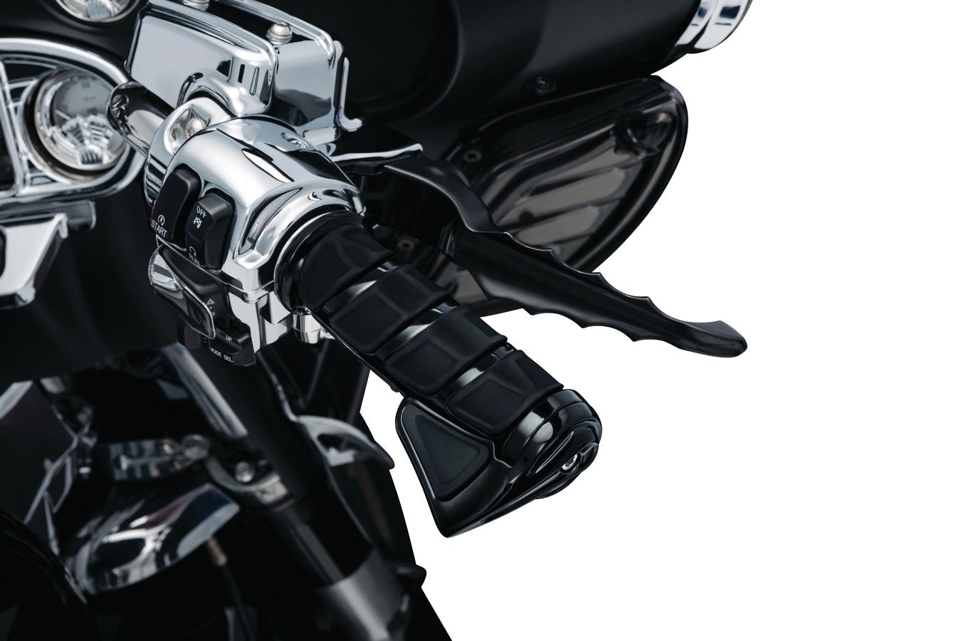 Kuryakyn Gloss Black Kinetic Throttle Boss for Kinetic Grips Right or Left (ea)