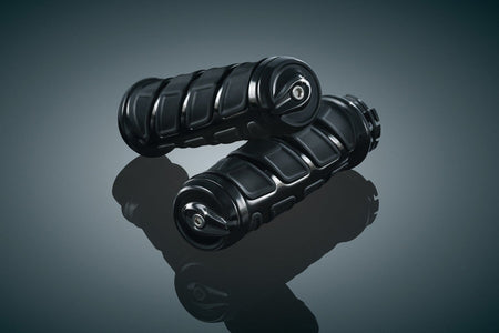 Kuryakyn Black & Rubber Kinetic Hand Grips for Kawasaki Suzuki Yamaha & Victory | 6376
