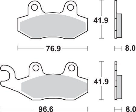 SBS Street Excel Sintered Brake Pads for Select 1993-2026 Triumph Models
