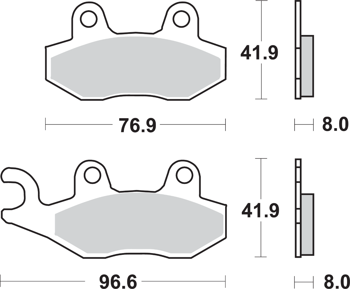 SBS SI Off-Road Sintered Brake Pads for Select 1983-2026 Models