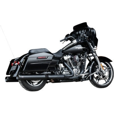 S&S Cycle 550-0990 Guardian Black GNX 4.5" Slip-On Mufflers Harley FL Touring M8