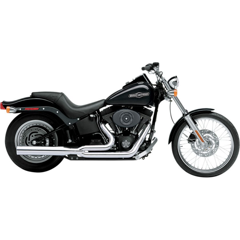Cobra 6421 Chrome PowerPro HP 2-into-1 Exhaust for Harley Softail 07-11 FLST FXST