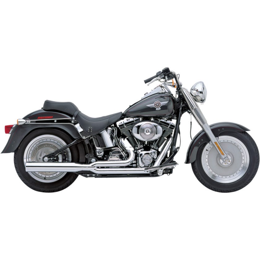 Cobra 6422 Chrome PowerPro HP 2-into-1 Exhaust for Harley Softail 12-16 FLST FXST