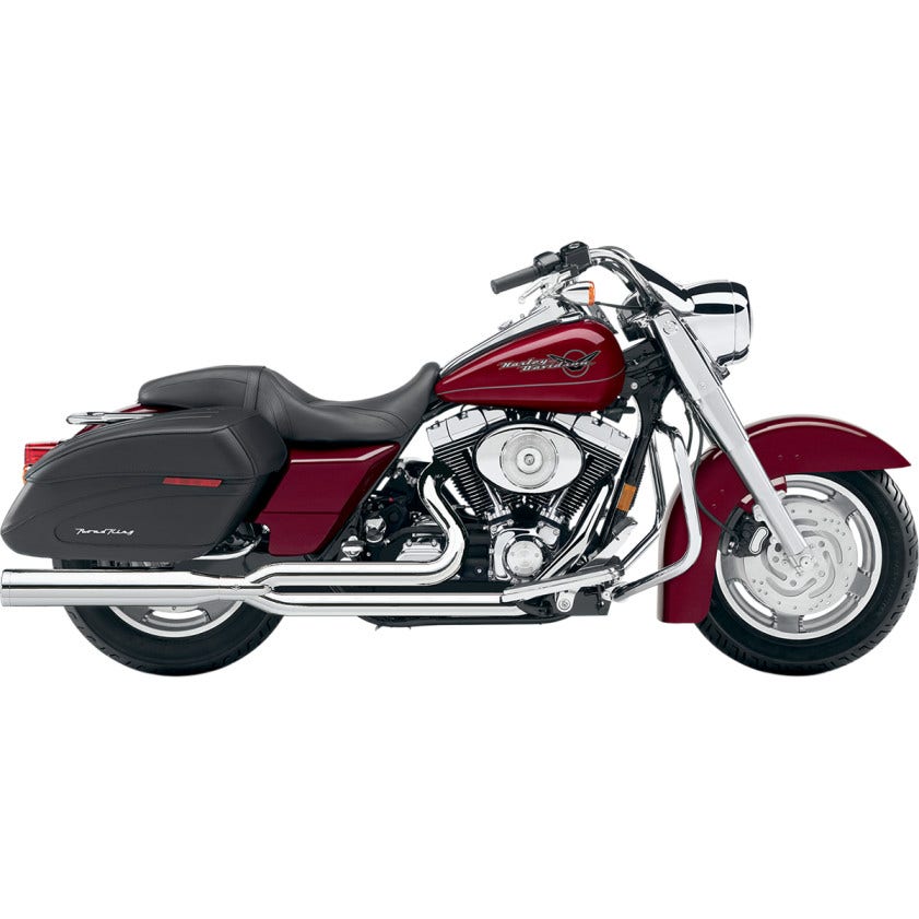 Cobra 6430 Chrome PowerPro HP 2-into-1 Exhaust for Harley Touring FLH 95-06