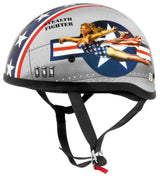 Skid Lid Lethal Threat Bomber Pin-Up Low Profile DOT Half Helmet Beanie