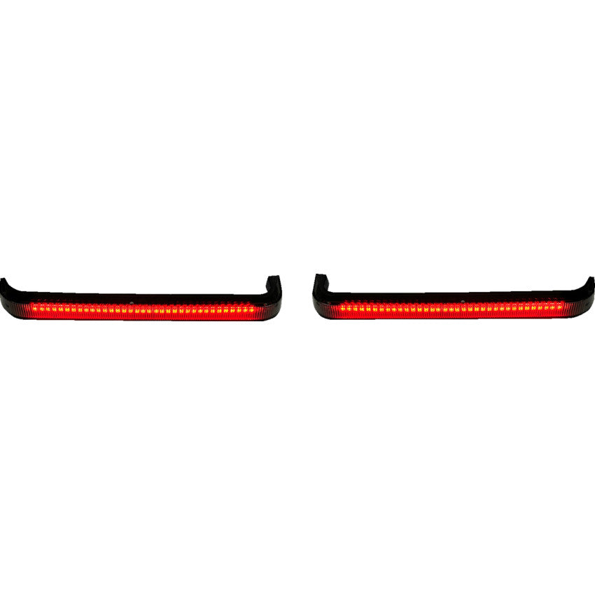 Custom Dynamics Saddlebag Lights - Low Profile - Red LEDs - Smoke Lens CD-LP-2026-S