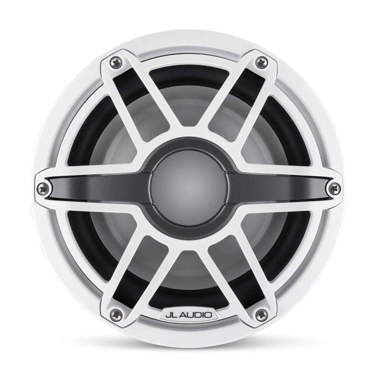 JL Audio 8-Inch Marine Subwoofer Driver Gloss White Trim Sport Grille, 4?