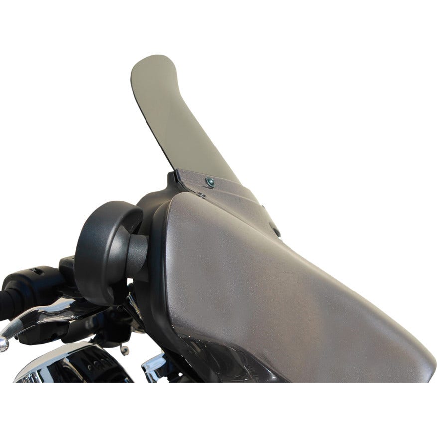 Wind Vest 9" Dark Smoke Flip Design Windshield for Harley Batwing FLH/T 14-23
