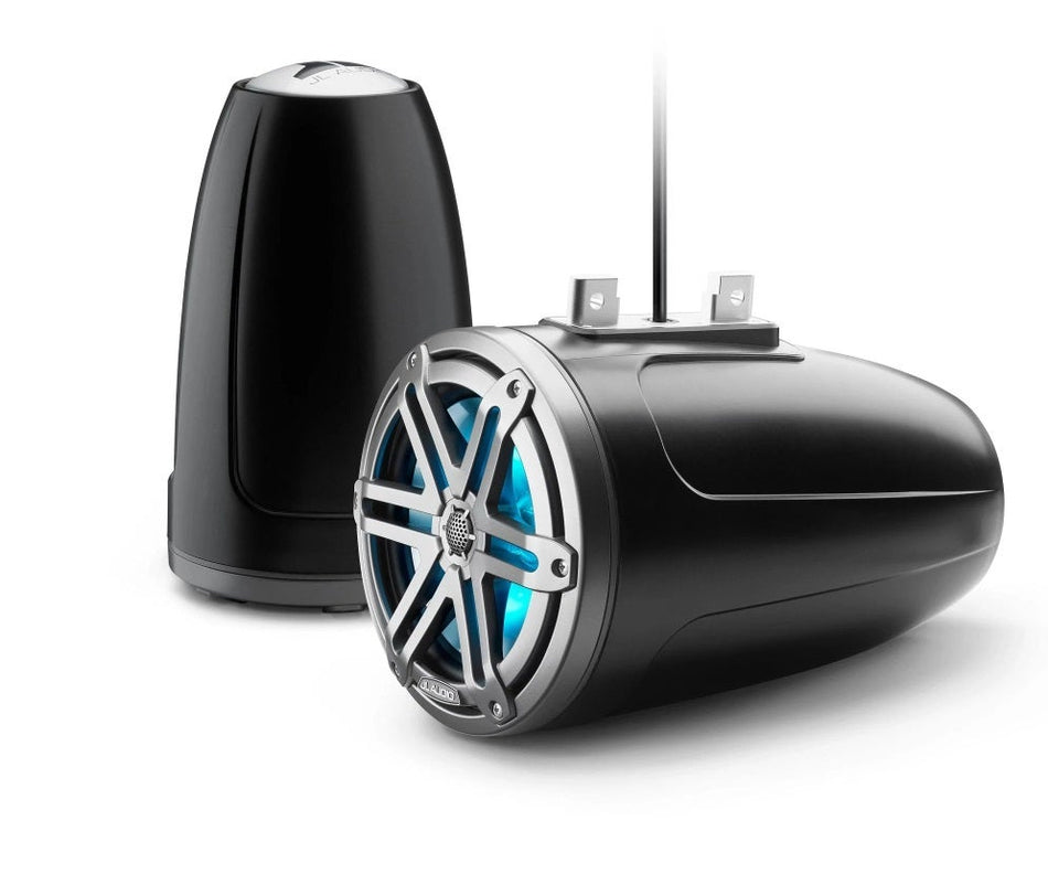 JL Audio 7.7-Inch Enclosed Tower Coaxial System Satin Black W/RGB LED Sport Grille