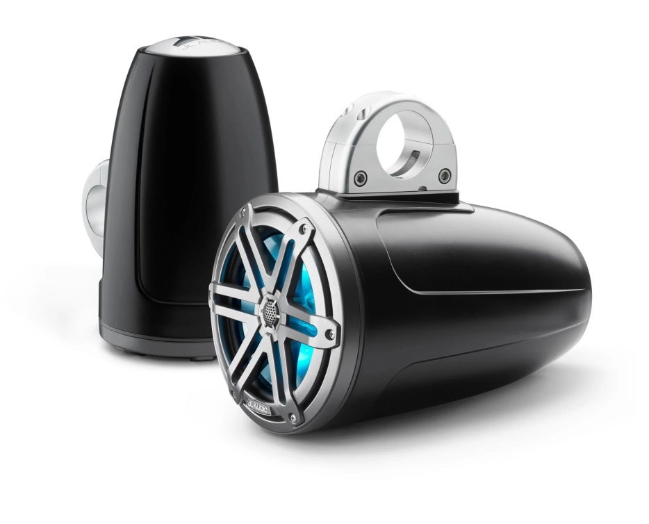 JL Audio 7.7-Inch Enclosed Tower Coaxial System Satin Black W/RGB LED Sport Grille