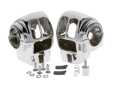 Custom Chrome Handlebar Switch Housings for Harley Touring Models 96-06 Radio Only | 652016