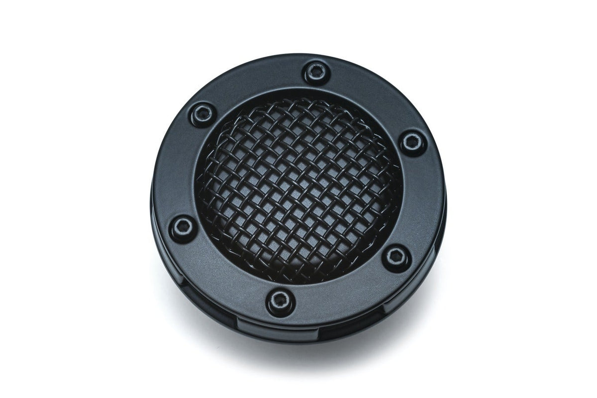 Kuryakyn Black Mesh Gas Fuel Cap for Harley FLHR Softail Dyna XL FXR '82-'17