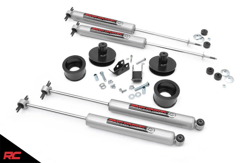 Rough Country 65830 2" Lift Kit N3 Shocks for 1997-2006 Jeep Wrangler TJ LJ 4WD