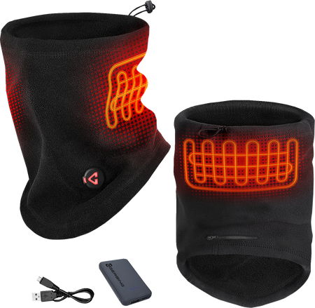 Gerbing Heated Clothing 5V Heated Fleece Neck Gaiter - Black