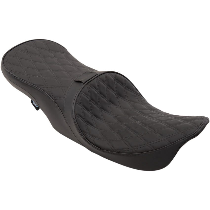 Drag Double Stitch Forward Positioning Low Profile Seat Harley Touring FLH 97-07