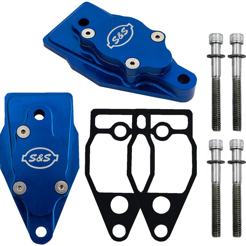 S&S Cycle Billet Cylinder Head Breather Kit for Harley Twin Cam & M8