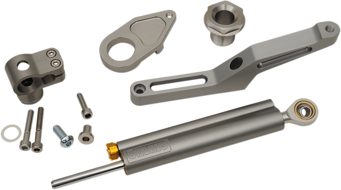 Ohlins 63 mm Steering Damper Kit for 2013-2026 Kawasaki Ninja ZX-6R - Chrome