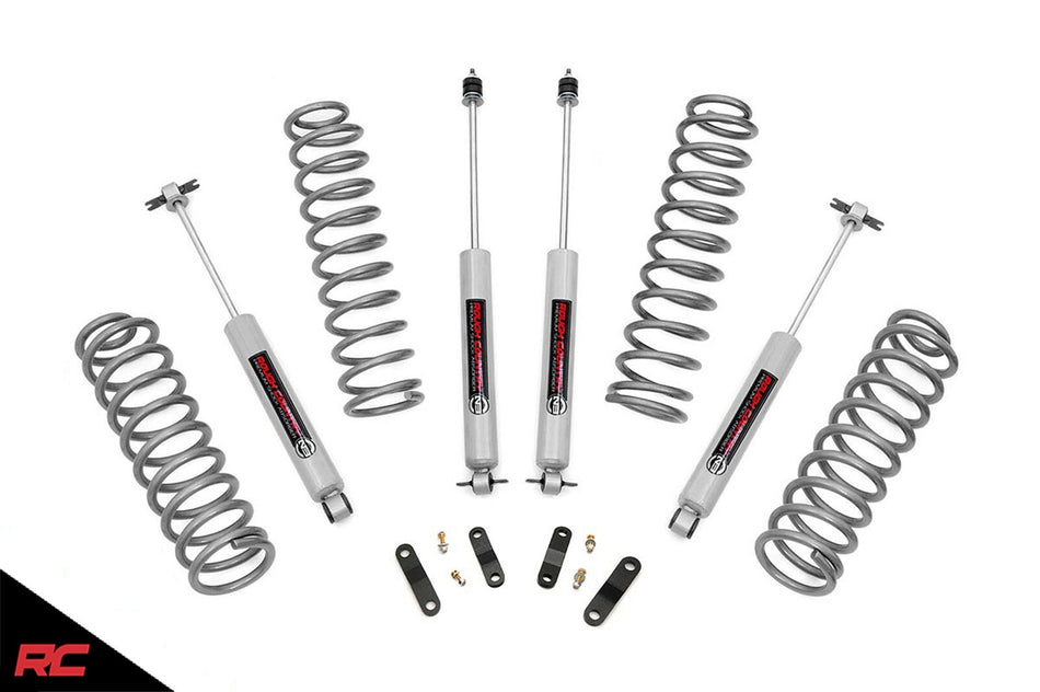 Rough Country 67930 2.5" Lift Kit w/ N3 Shocks for 07-18 Jeep Wrangler JK 4DR