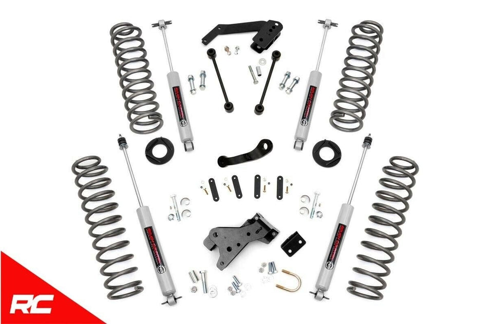 Rough Country 68230 4" Lift Kit w/ N3 Shocks for 2007-2018 Jeep Wrangler JK 2DR
