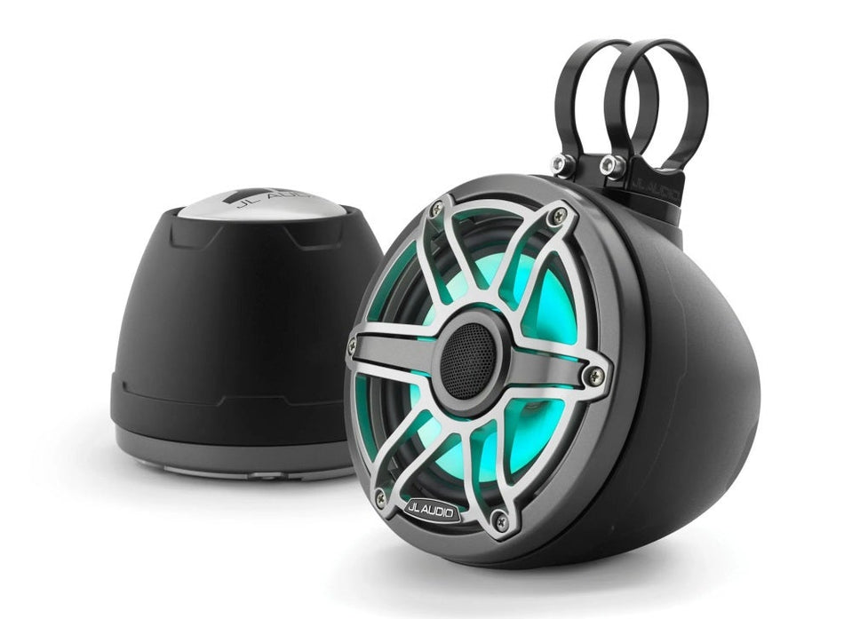 JL Audio 6.5-Inch Enclosed Coaxial System W/LED Matte Black Enclosure Sport Grille
