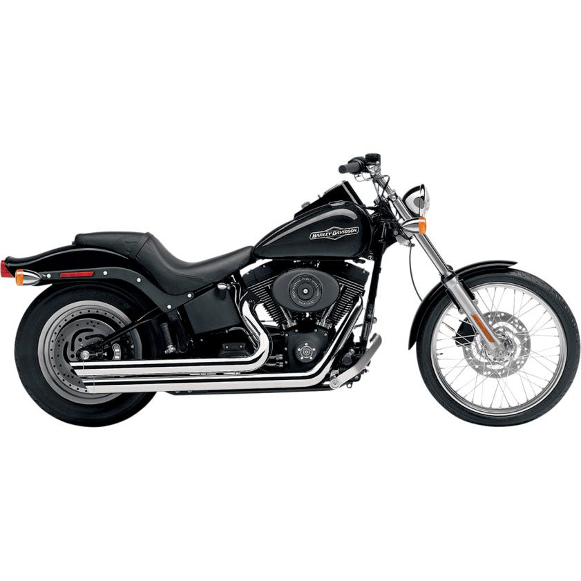 Cobra 6850 Chrome Speedster Slashdown Exhaust for Harley Softail 86-06 FXST/FLST