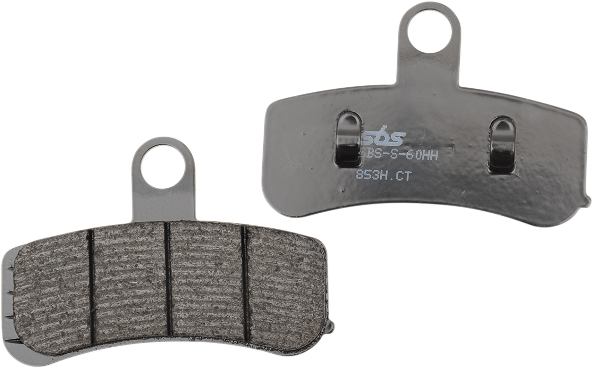 SBS Street Carbon Tech Organic Brake Pads for 1972-2025 Harley-Davidson Touring / Softail / Dyna / FXR / Sportster / V-Rod / FX Super Glide