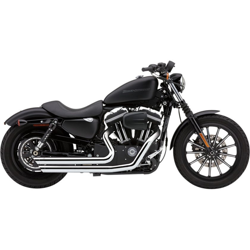 Cobra 6882 Chrome Speedster Slashdown Exhaust for Harley Sportster XL 04-06