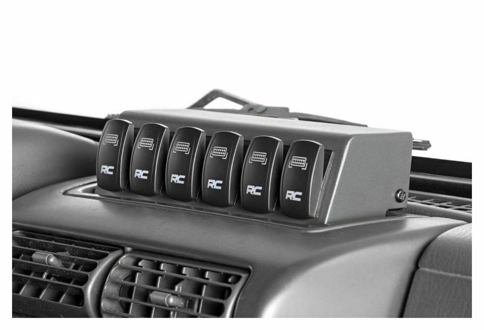 Rough Country 70956 MLC-6 Multiple Light Controller Switches for 97-06 Jeep TJ