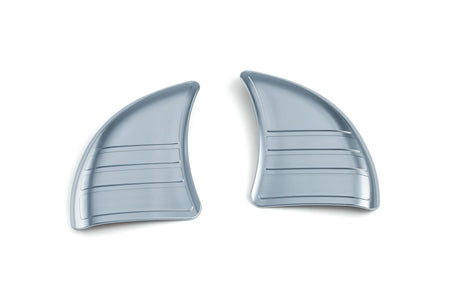 Kuryakyn Chrome Tri Line Inner Fairing Mirror Filler Covers Plugs Harley FLHX 14up | 6978