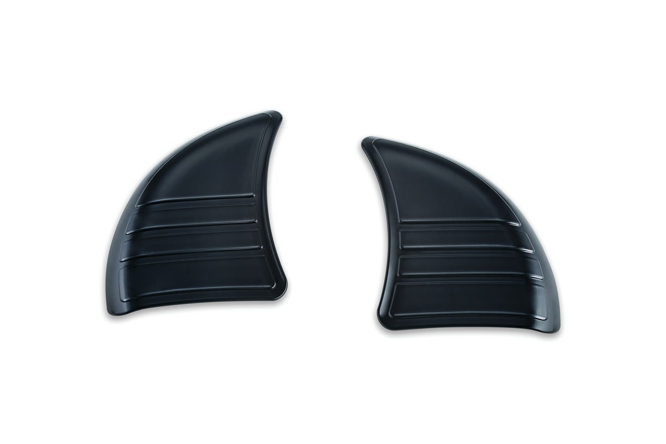 Kuryakyn Black Tri Line Inner Fairing Mirror Filler Covers Plugs Harley FLHX 14up | 6979