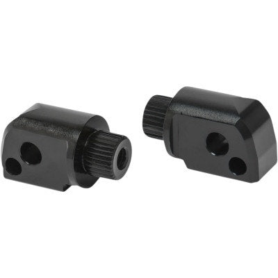 Arlen Ness 07-992 Black Billet Splined MX Passenger Footpeg Female Mounts Harley