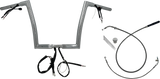 FBI 1-1/4" EZ Flat Top Pre-Wired Handlebars for 24-25 FLTRX, 23-25 FLTRXSE - Chrome / 12"